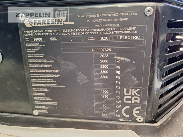 Ekskavator teleskopik Faresin 6.26e: foto 27