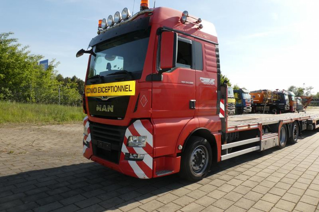 Kamion me karroceri të hapur MAN TG-X 24.500 6x2-4 LL-U Pritsche Maschinentransporter: foto 9