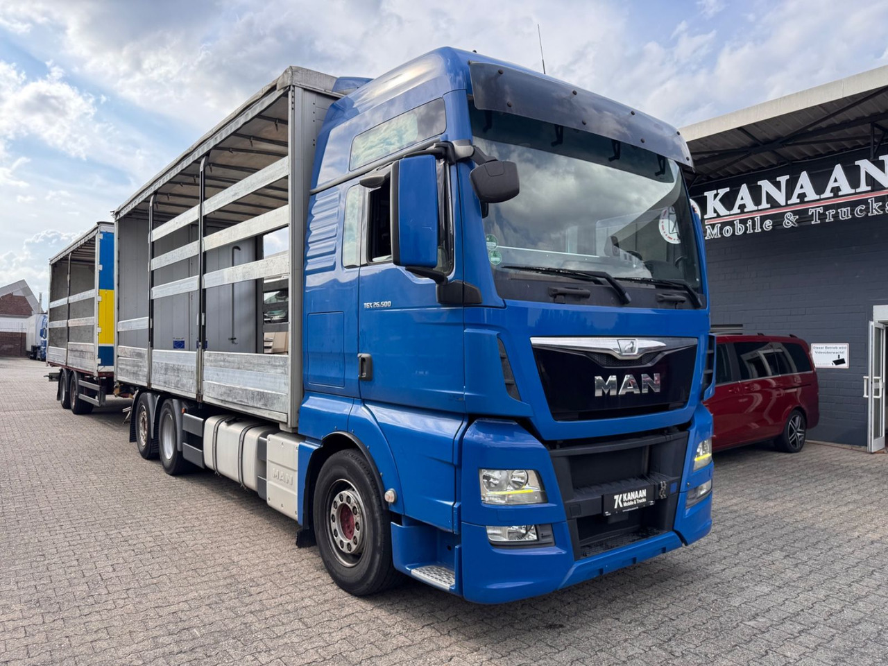 MAN 26.500 TGX+Anh LBW Euro6 Lift/Lenkachse - Kamion me tendë: foto 3 MAN 26.500 TGX+Anh LBW Euro6 Lift/Lenkachse - Kamion me tendë: foto 3