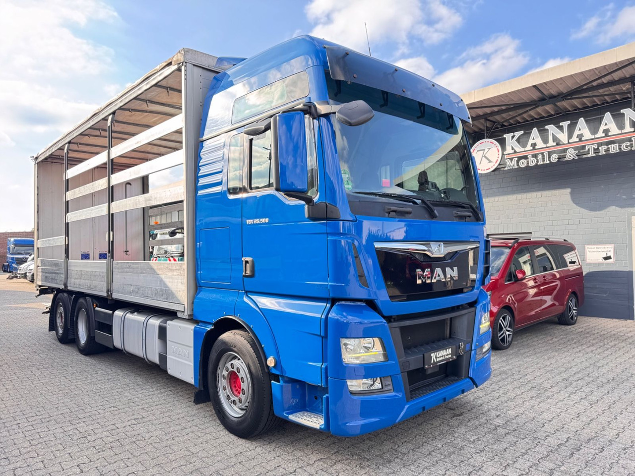 MAN 26.500 TGX+Anh LBW Euro6 Lift/Lenkachse - Kamion me tendë: foto 1 MAN 26.500 TGX+Anh LBW Euro6 Lift/Lenkachse - Kamion me tendë: foto 1